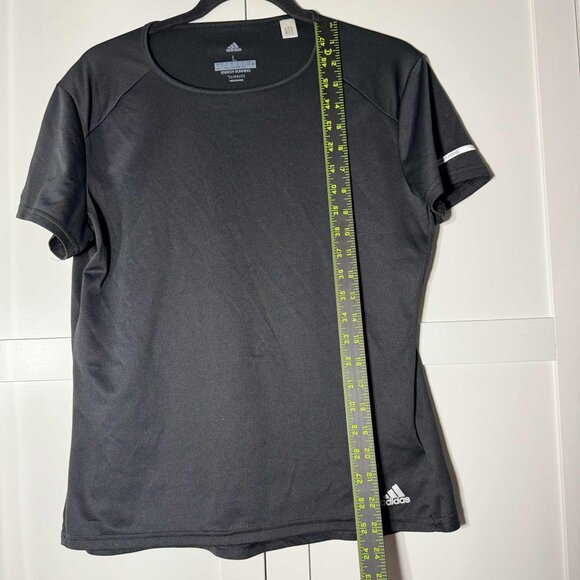 Adidas Women's Running Climalite Short Sleeve T Shirt Black LARGE - Picture 6 of 7